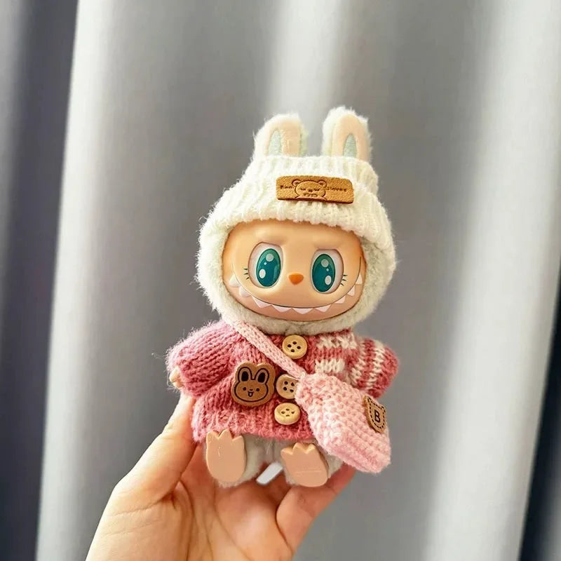 Mini Peluche Labubu - Poupées Lapin de Collection à Tirer - Séries I & II