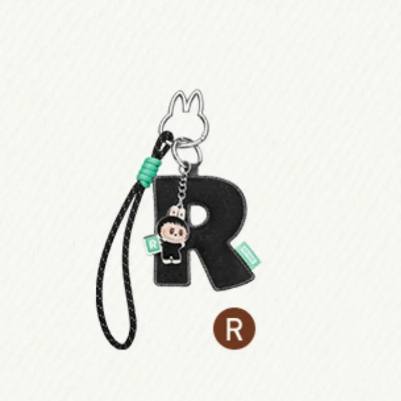 POP MART LABUBU - Porte-clés Mystère Lettre de l'Alphabet