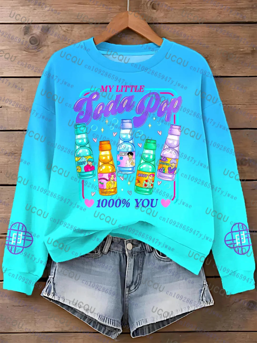 Sweat K-Pop Oversize Unisexe – Style Y2K, Impression Couleurs Vives, Hoodie Décontracté