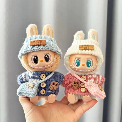 Mini Peluche Labubu - Poupées Lapin de Collection à Tirer - Séries I & II