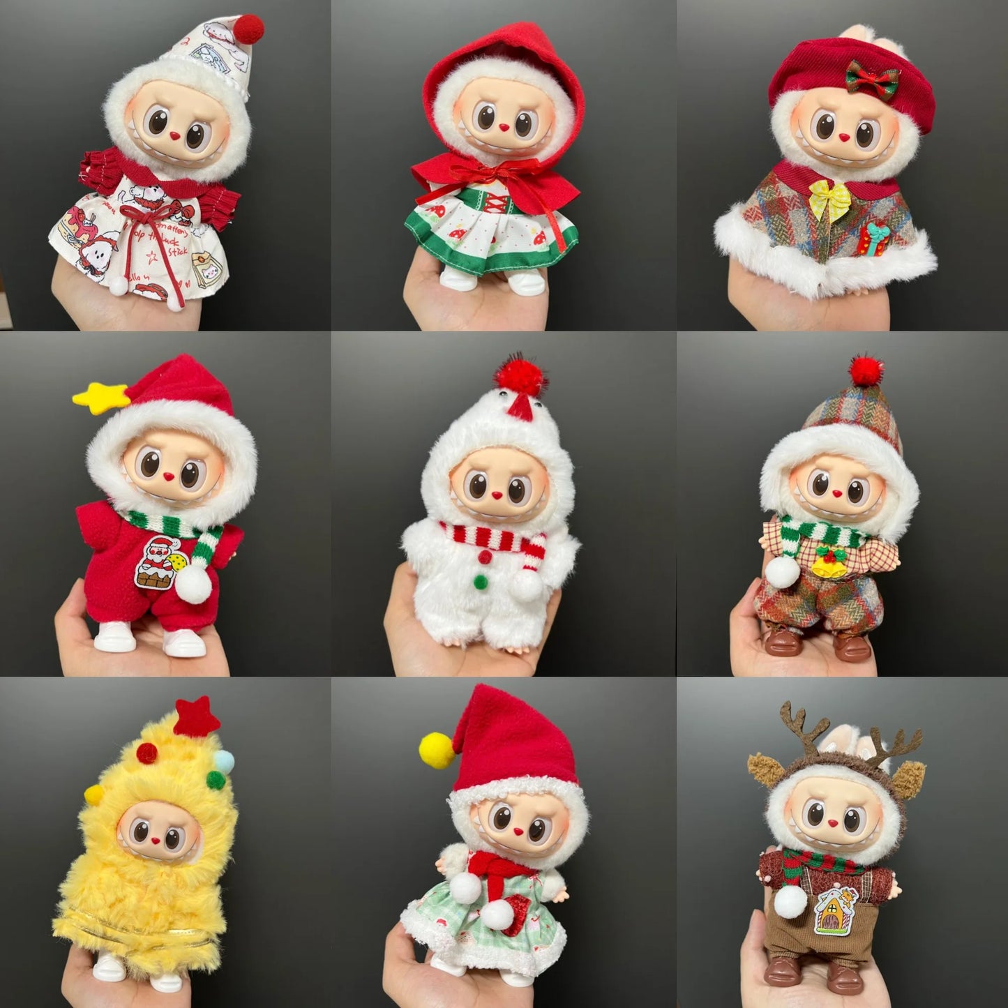 Vêtements de Noël pour Poupées Labubu