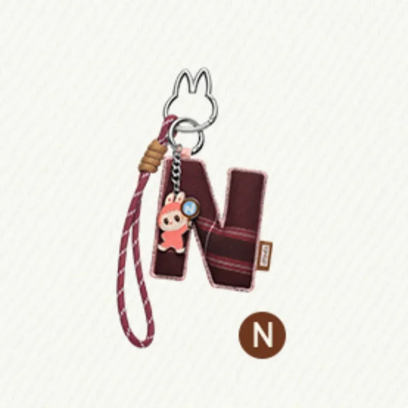 POP MART LABUBU - Porte-clés Mystère Lettre de l'Alphabet