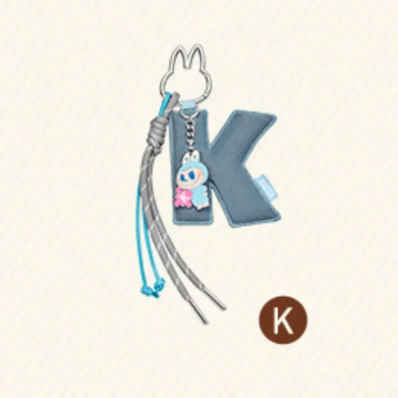 POP MART LABUBU - Porte-clés Mystère Lettre de l'Alphabet