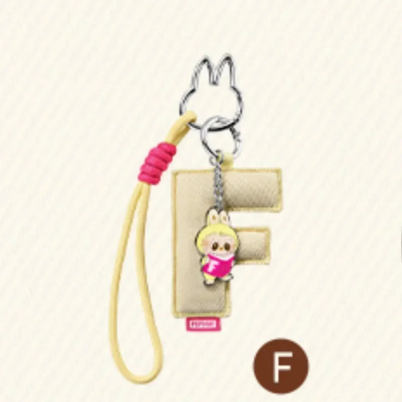 POP MART LABUBU - Porte-clés Mystère Lettre de l'Alphabet