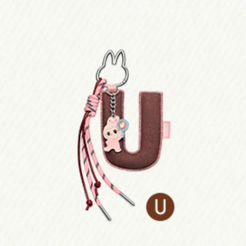POP MART LABUBU - Porte-clés Mystère Lettre de l'Alphabet