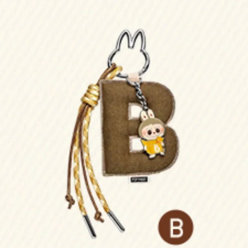 POP MART LABUBU - Porte-clés Mystère Lettre de l'Alphabet
