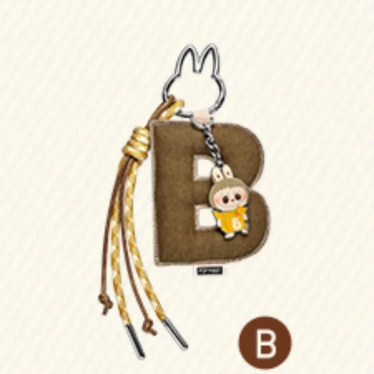 POP MART LABUBU - Porte-clés Mystère Lettre de l'Alphabet