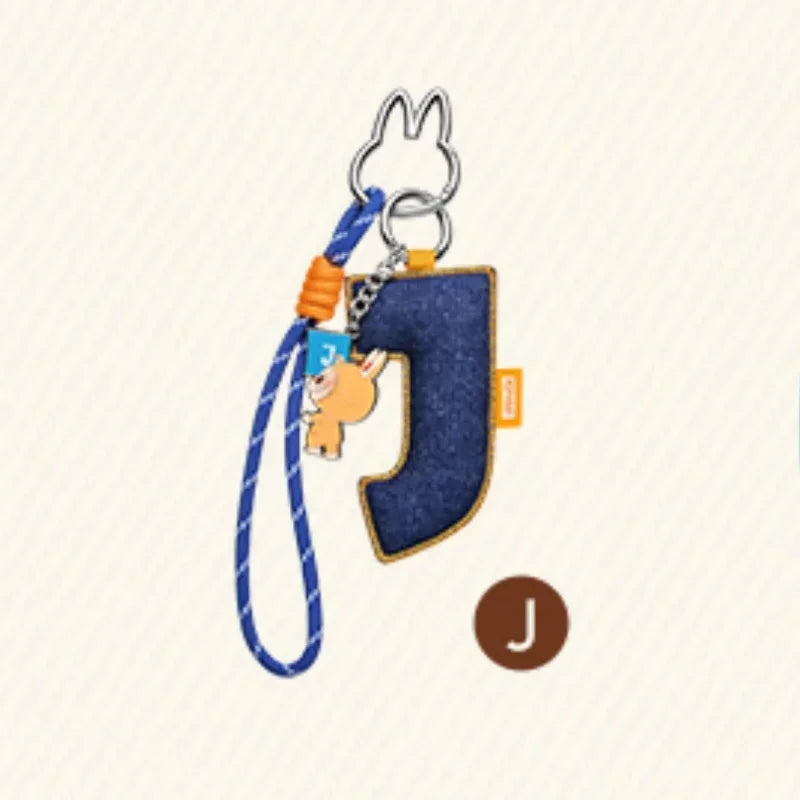 POP MART LABUBU - Porte-clés Mystère Lettre de l'Alphabet