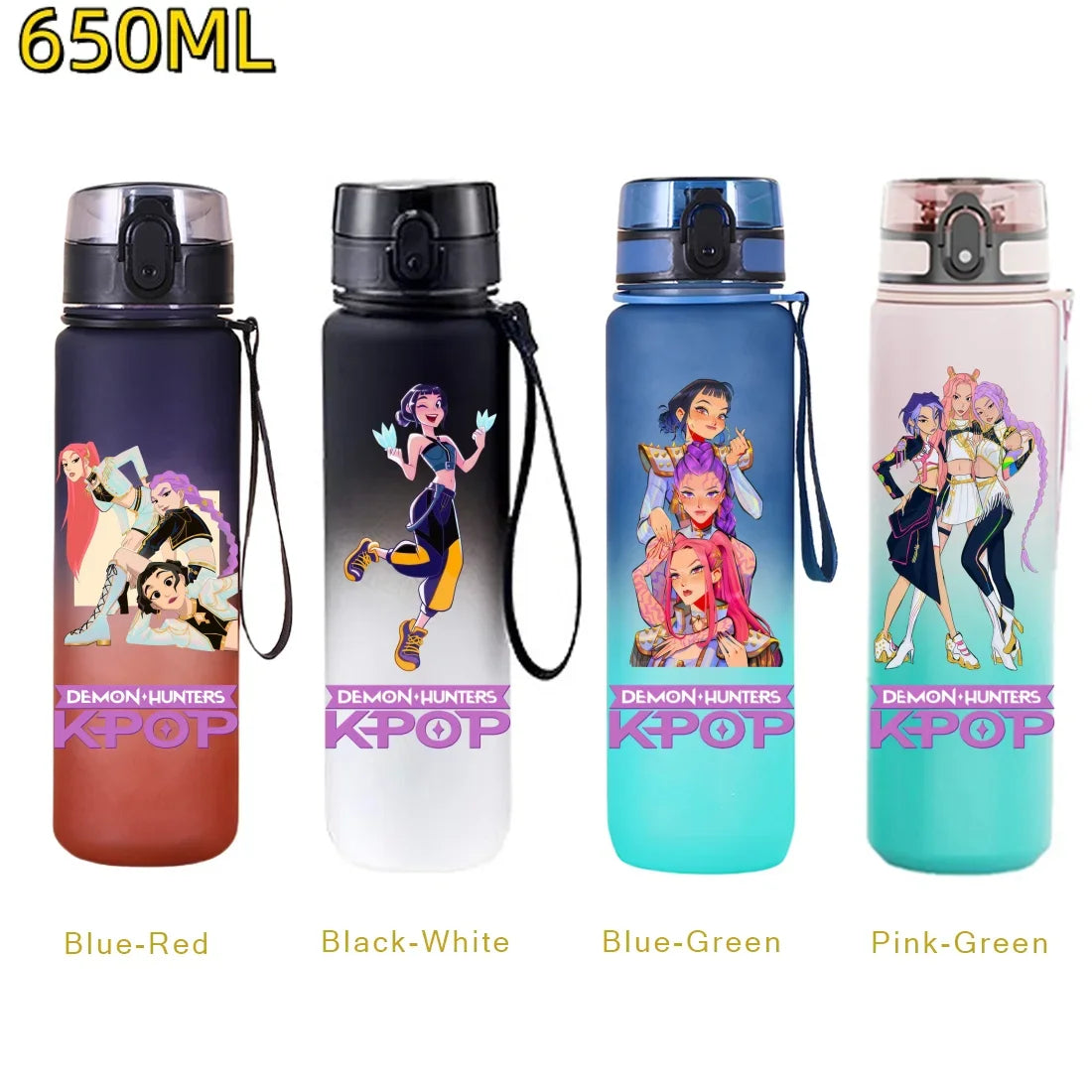 Maxi-Gourde KPop Demon-Hunters HUNTR/X - Bouteille Sport Grande Capacité