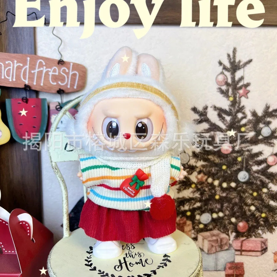 Vêtements de Noël pour Poupées Labubu