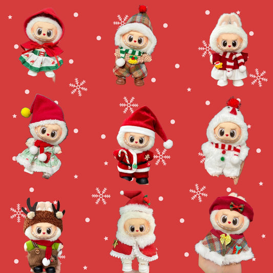 Vêtements de Noël pour Poupées Labubu