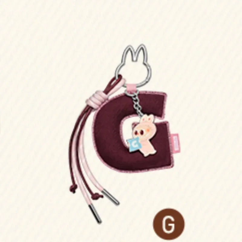 POP MART LABUBU - Porte-clés Mystère Lettre de l'Alphabet
