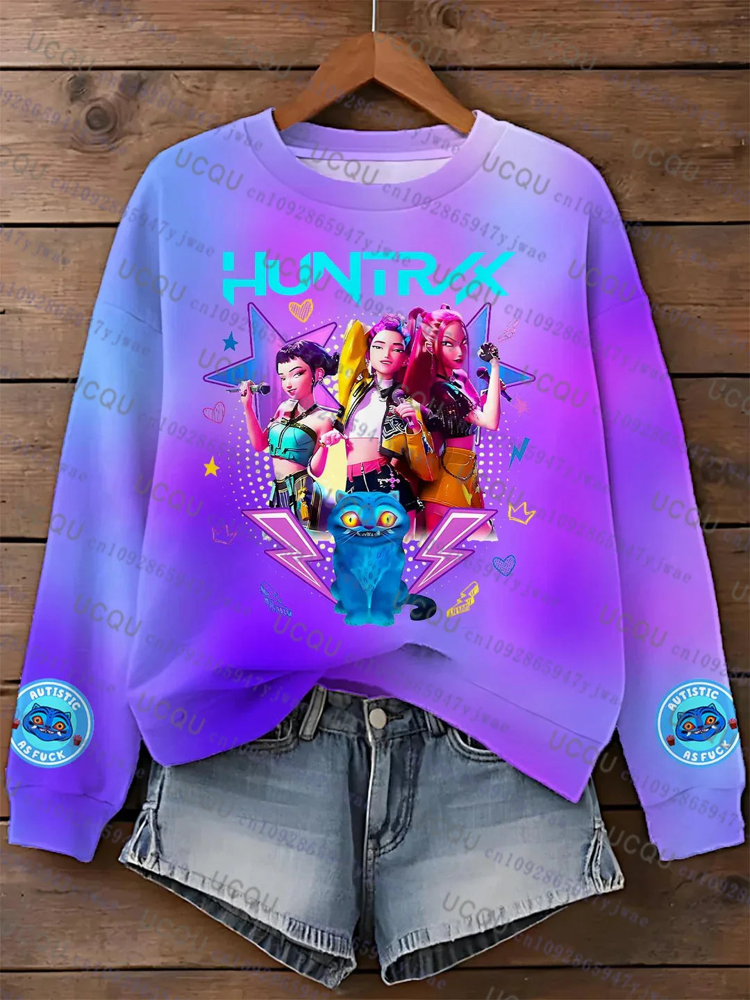 Sweat K-Pop Oversize Unisexe – Style Y2K, Impression Couleurs Vives, Hoodie Décontracté