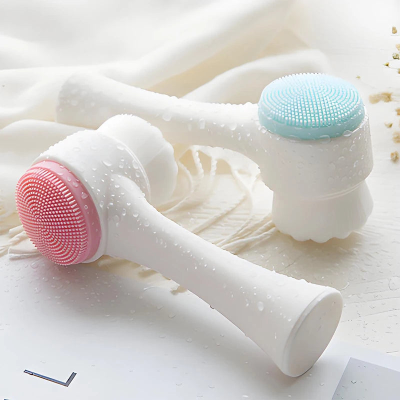 Brosse Nettoyante Visage 2 en 1 – Soin Profond & Massage Doux