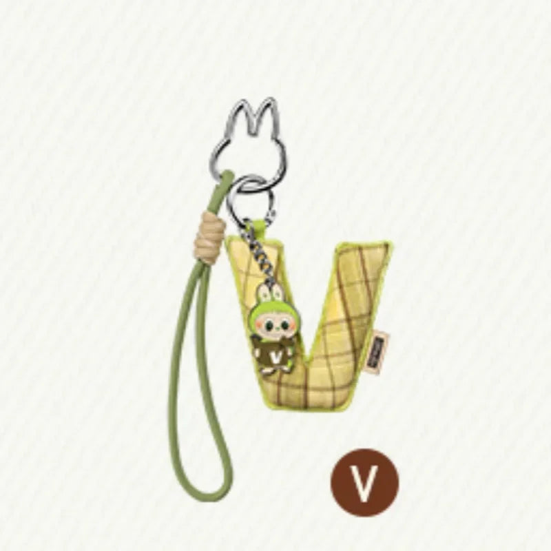 POP MART LABUBU - Porte-clés Mystère Lettre de l'Alphabet