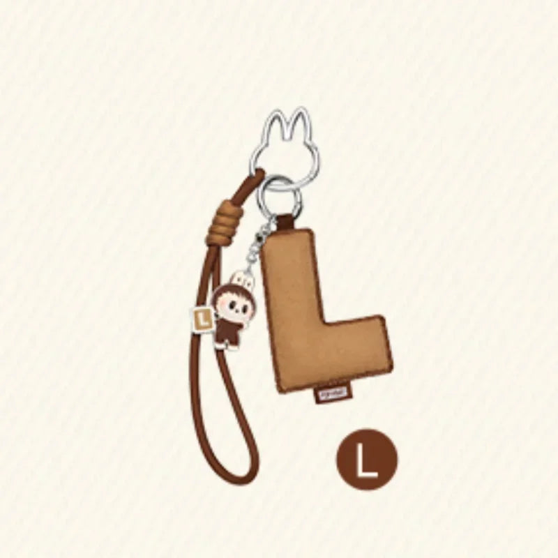 POP MART LABUBU - Porte-clés Mystère Lettre de l'Alphabet