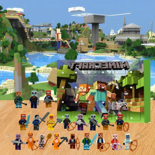 Calendrier de l’Avent Minecraft – 24 Surprises à Construire et Figurines Pixelisées