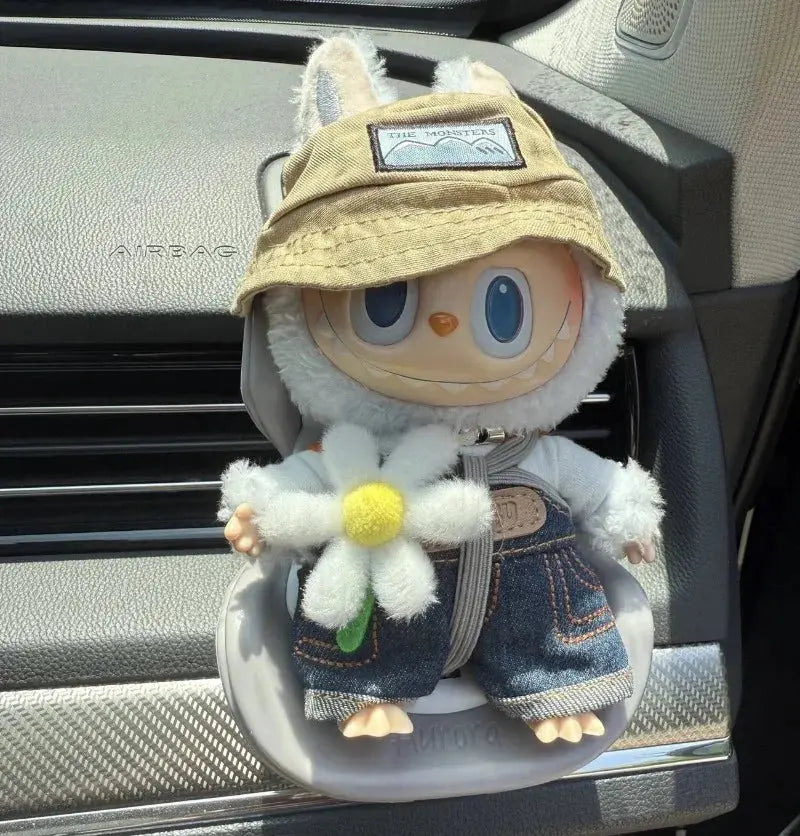 🚗 Siège de poupée Labubu – Accessoire voiture décoratif & porte-clés